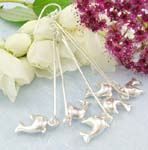 925 sterling silver earrings with cutely dolphins