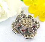 Jewelry gift wholesale sterling silver pendant with marcasite stone jewelry online shopping