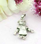 Sterling silver pendant with moveable soldiers