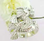 wholesale ring made of 925 sterling silver with Asian dragon power design